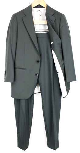 Costume Homme 2 Pièces Suitsupply La Spalla - Taille UK 38 (FR 48) - Bleu à Carreaux - Laine/Soie/Lin - Occasion Très Bon état
