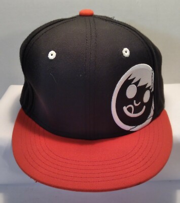 Neff Corpo Red & Black Hat-Cap/ Embroidered Face with Tongue Out Logo /Adjustabe