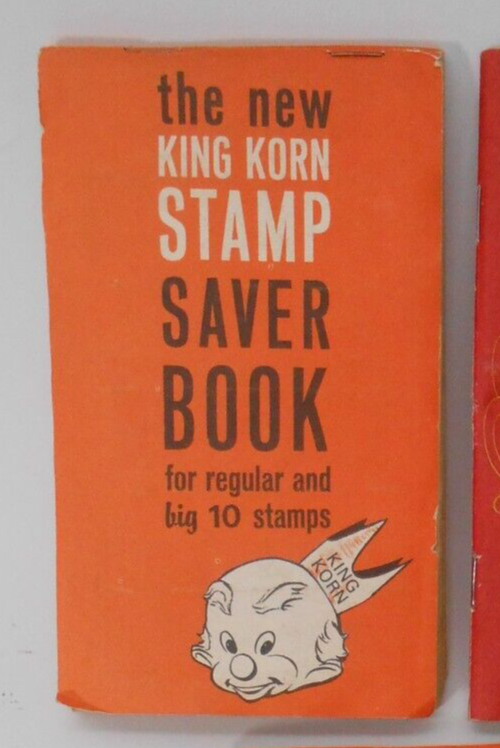 Vintage The New King Korn Stamp Company Saver Books Lot of 3 Full VP