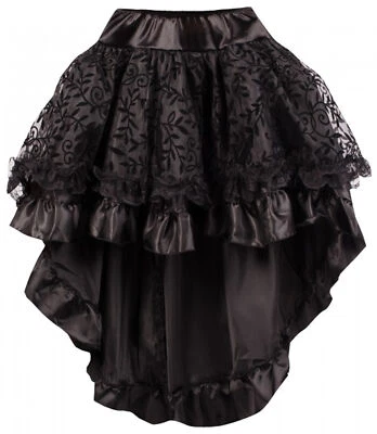 Damen Burleske Steampunk Rock für Corsage Chiffon Übergrößen Wäschebeutel - Bild 1 von 4