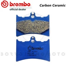 FRONT BRAKE PADS BREMBO BLUE CARBON CERAMIC TM CROSS-ENDURO 125 1989 >