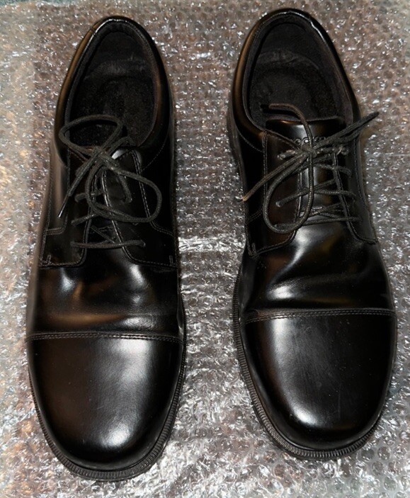 SAOLA Cravatta da uomo Rockport Oxfords in pelle nera taglia 13