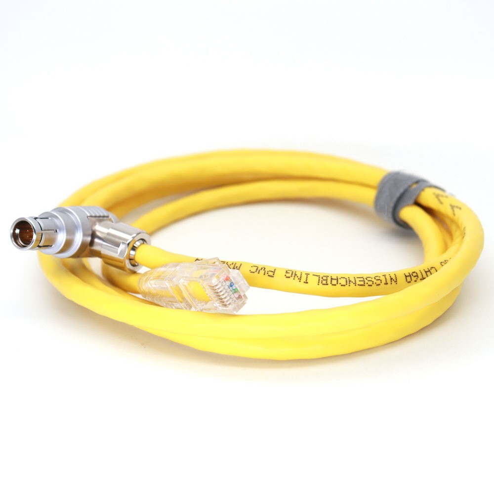 Signal Cable Elbow 1F 8Pin to RJ45 Cat5e for Phantom VEO 4K High-Speed Camera