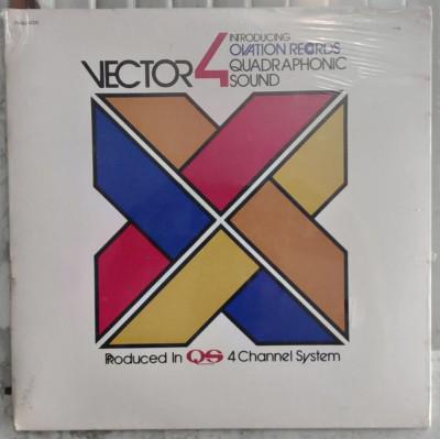Vector 4 Ovation Records Quadraphonic Sound 1974 Test LP Still Sealed Mint