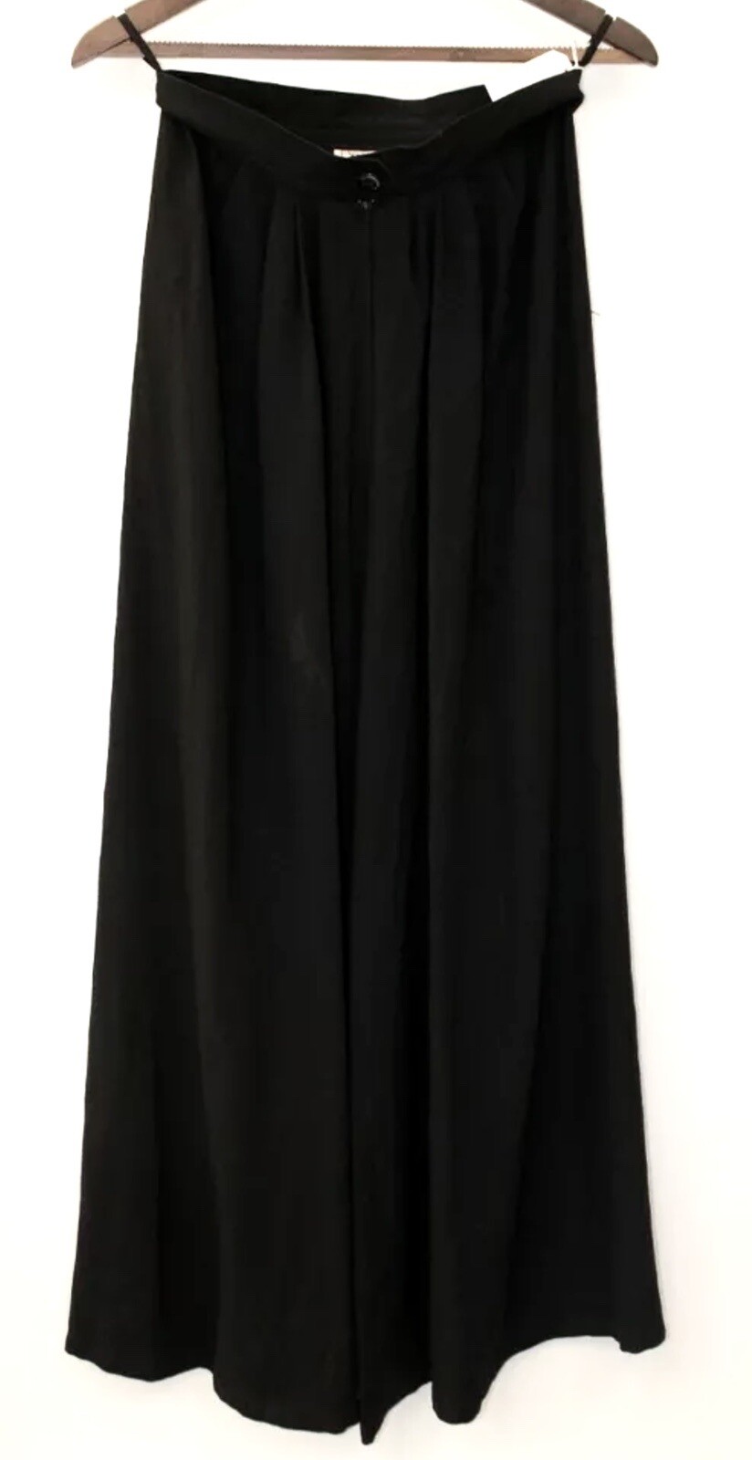 Maxi gonna float nera vintage YVES SAINT LAURENT variante taglia 40 UK 28"