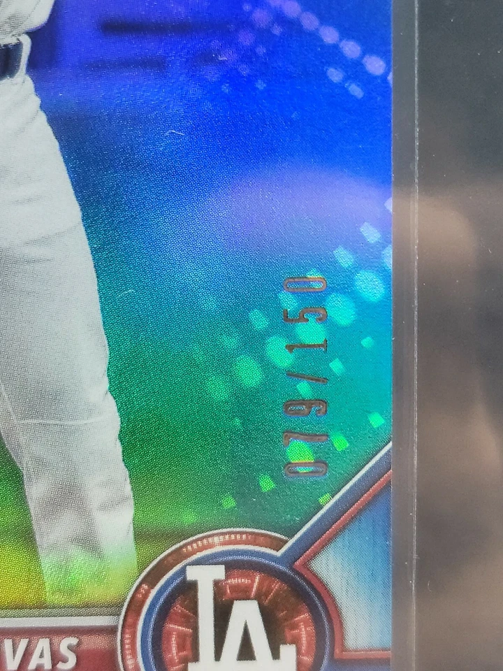 2022 BOWMAN 1ST EDITION JORBIT VIVAS DODGERS BLUE FOIL RC ROOKIE /150 #BPPF-24 - Image 3 of 3