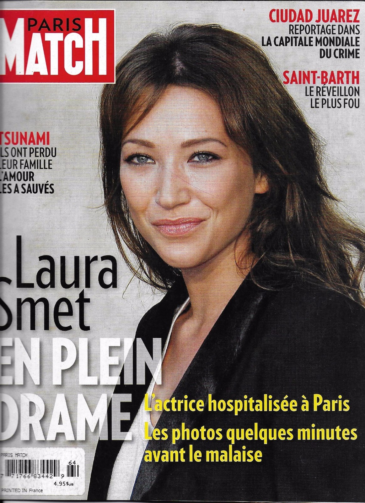 Paris Match Magazine Laura Smet Saint Barth Juarez Mexico Sebastien Chabal
