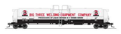 BWL #6314 Broadway Limited HO SCALE Cryogenic Tank Car Big 3 Welding Equip, 2-pk