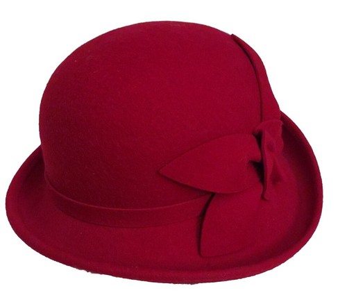 Deborah Moda Donna Lana Testo Rotolo Rosso Con Fiocco USA