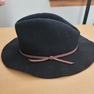 Brixton Black Packable Wool Valley Fedora Hat Size OSFA  display picture 3