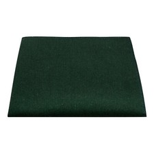 Hunter Green Linen Pocket Square, Handkerchief