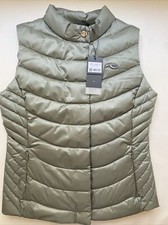 Kjus Upton Down Vest Womens M 38 Magnetic Closure Sage Green