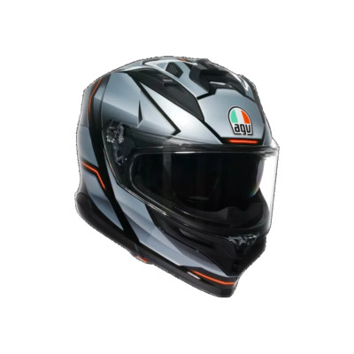 MOTORRAD INTEGRALHELM AGV K7 JAEGER SCHWARZ SILBER TOURING SPORT CARBON K 7