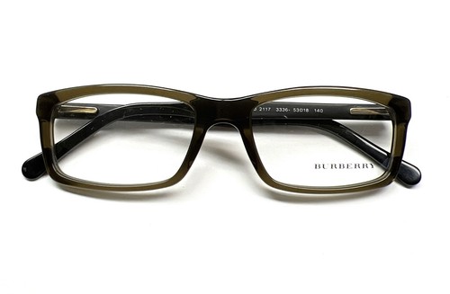Burberry B 2117 3336 Eyeglasses Glasses Transparent Olive Green 53mm w/case