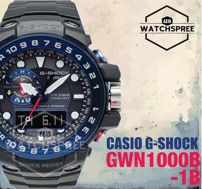 g shock gulfmaster gwn1000b 1b