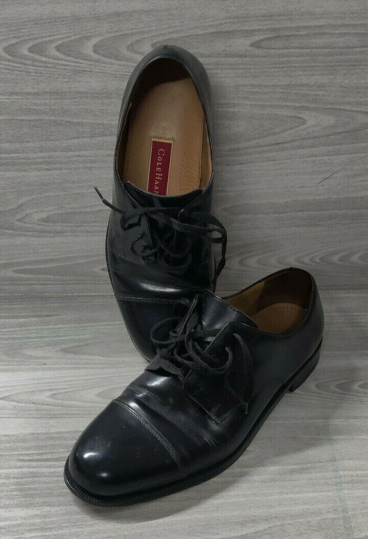 Black Leather Cole Haan Mens Lace Up Dress Shoes | eBay display picture 3