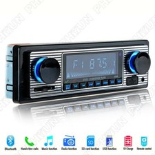 Us Stock 12v Car 4ch Stereo Fm Radio Mp3 Player Bluetooth Usb Aux Clock Display Us Stock 12v Car 4ch Stereo Fm Radio Mp3 Player Bluetooth Usb Aux Clock Display