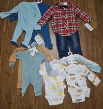 NWT Baby Boy Clothes Bundle 3-6 Month Pajamas Bodysuits  Outfit Set Baby Shower