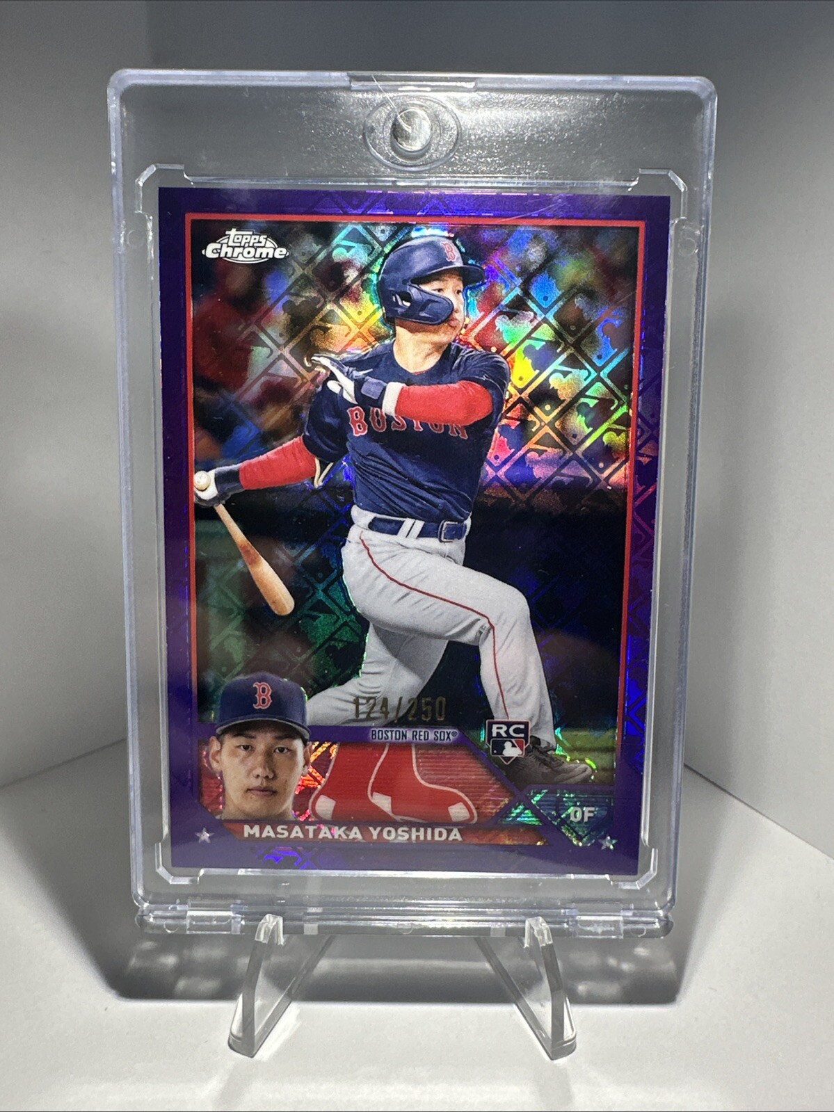 2023 Topps Chrome PURPLE LOGOFRACTOR Masataka Yoshida /250 Boston Red Sox