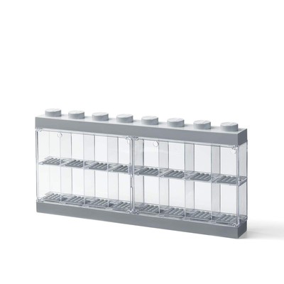 , Lego Minifigure Display Case - Stackable Storage Container for Desktop or W...