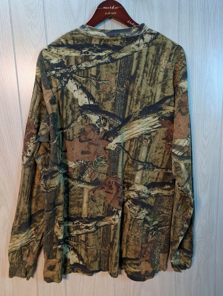 VTG Russell Outdoors Realtree Camo Pocket Long Sleeve Shirt Size 2XL - Image 3 of 4