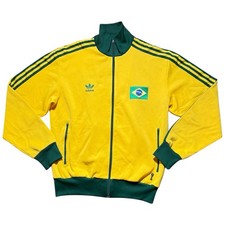 Adidas Brasilien Jacke 2006/08 Vintage Fußball Trainingsjacke Original Herren Large