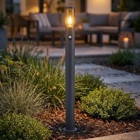 Stehlampe Wegeleuchte AußEnlampe Bewegungsmelder Led Terrassenleuchte H 110 Cm