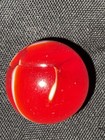 Vintage transitional pinch pontil red and white hand gathered  — photo 2