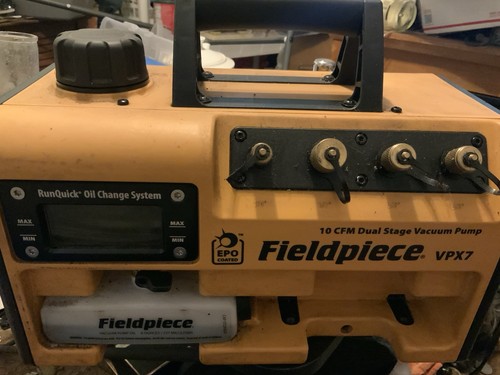Fieldpiece VPX7 Evacuation/Vacuum Pump - Yellow