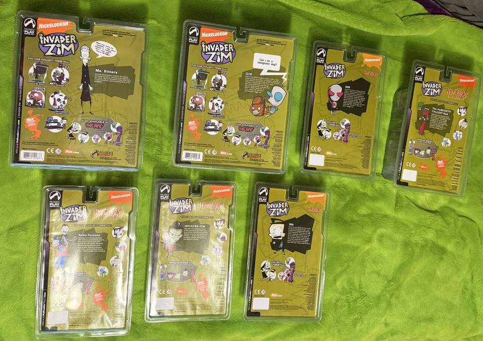 Lote de 7 figuras de acción Invader Zim 2004 raras en caja Foto 2 de 4