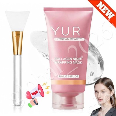 Yuri Korean Collagen Night Wrapping Mask 75ml Hydrating Sleeping Mask New In Box