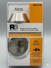 Reliabilt Single-Cylinder Deadbolt Satin Nickel Finish ANSI Grade 3 NEW IN BOX