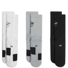 Nike Everyday Crew Socks Basketball 3 Pair Mens Size M 6-8 DA2123-902