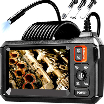 1080P HD Endoskop Kamera 16,5 Fuß Wasserdicht Endoskop mit Licht 4,3'' Bildschirm