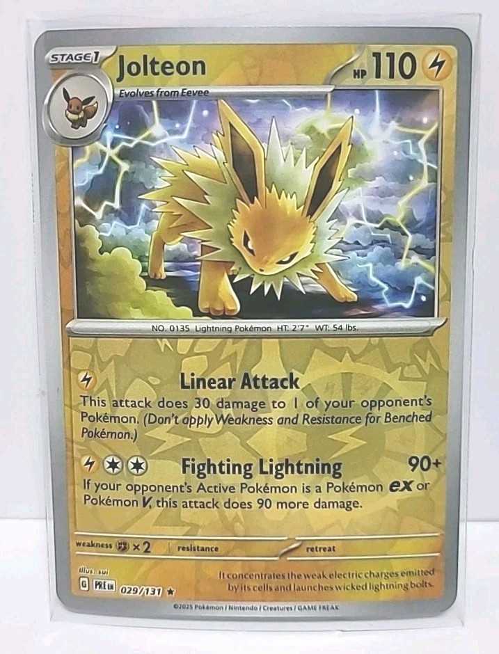 Jolteon Pokemon Card 029/131 Sv: Prismatic Evolutions Holo Collectors 