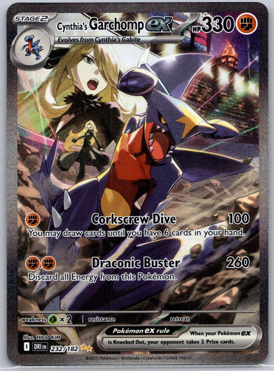 Cynthia's Garchomp Ex 232/182 Sv10: Destined Rivals for sale | eBay