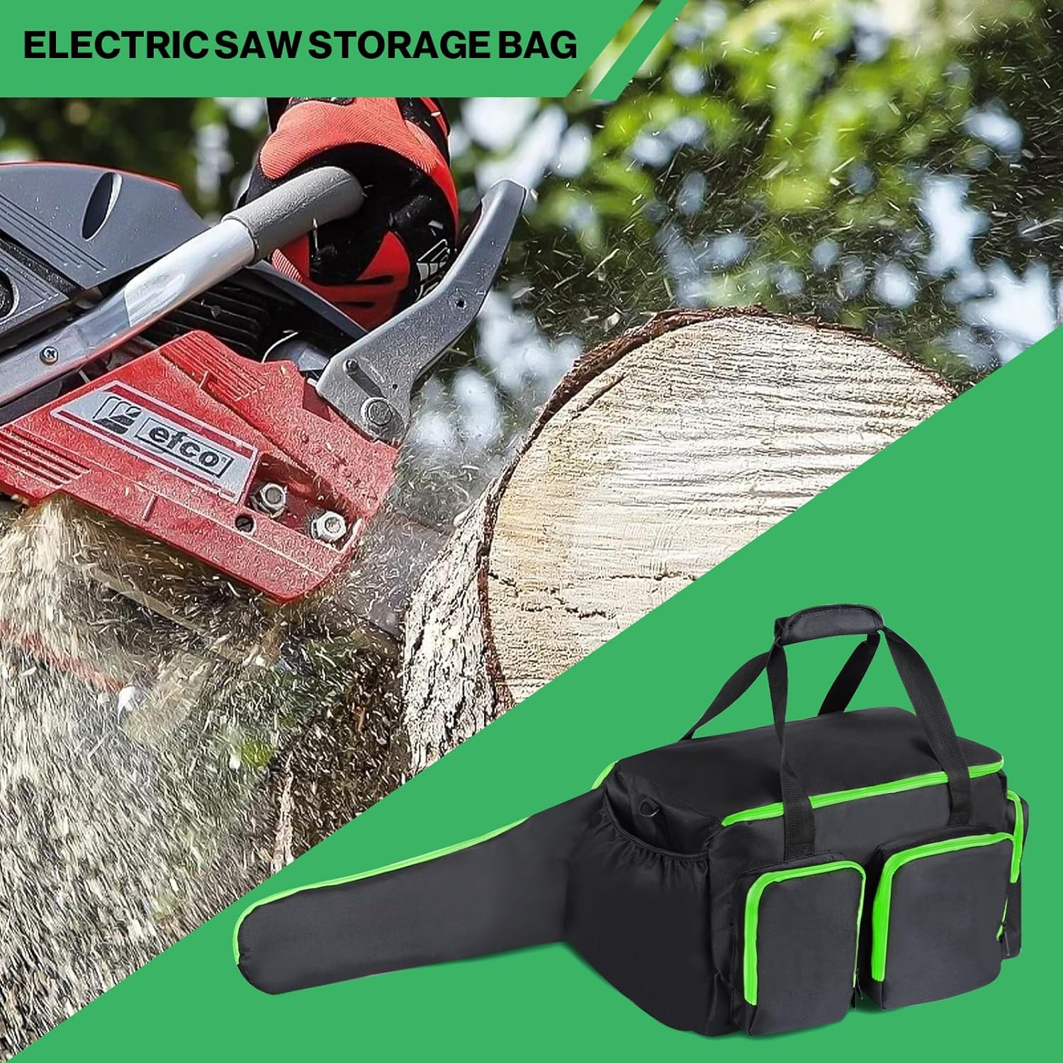 Chainsaw Case Chainsaw Storage Bag for DEWALT EGO Greenworks 10 & 12 Inch Co
