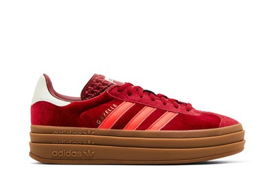 adidas Womens Gazelle Bold Bright Red Velvet IG4388 Available Now