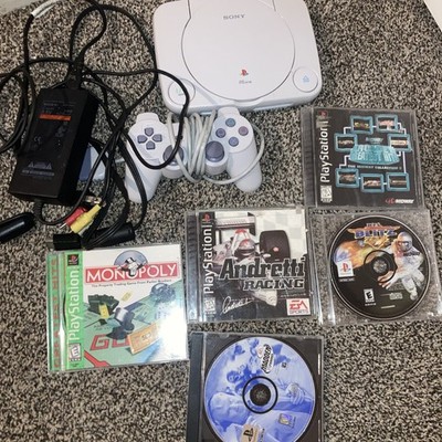 Sony PlayStation One Slim PS1 Bundle With controller and games