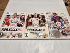 FIFA Soccer 11,12 & 13 Nintendo Wii Video Game EA Sports Tested Working Lot of 3