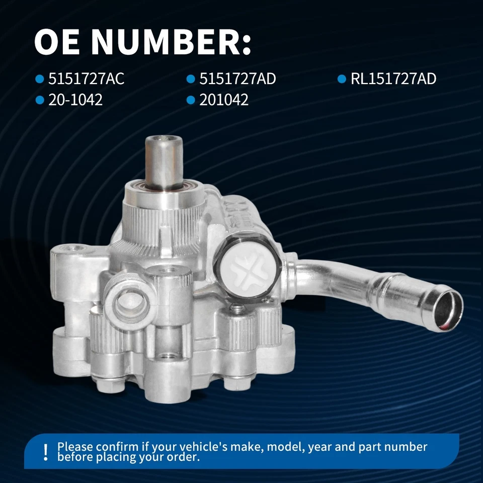 Bomba de dirección asistida para Dodge Grand Caravan 2011 2012 2013-2019 2020 3,6 L V6 Foto 4 de 4