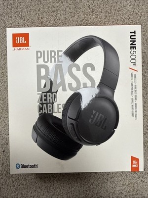 JBL Tune 500BT Bluetooth On-Ear Headphones - Black