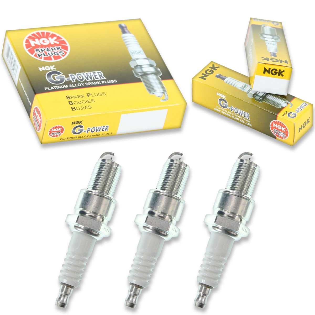 3 pcs NGK G-Power Spark Plugs for 1980-1982 Suzuki SJ410 1.0L L3 - Engine ue