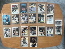 Mario Lemieux Lot of 36 Cards 1990's NHL Pittsburgh Penguins + Headliners Figure