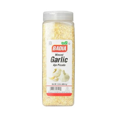 2x Badia Garlic Minced Seasoning Bulk Lot 1.5lb New Sealed Home Spice