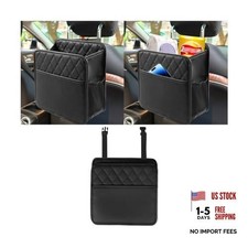 Mandark PU Leather Car Seat Back Organizer, Black Style 2-Black