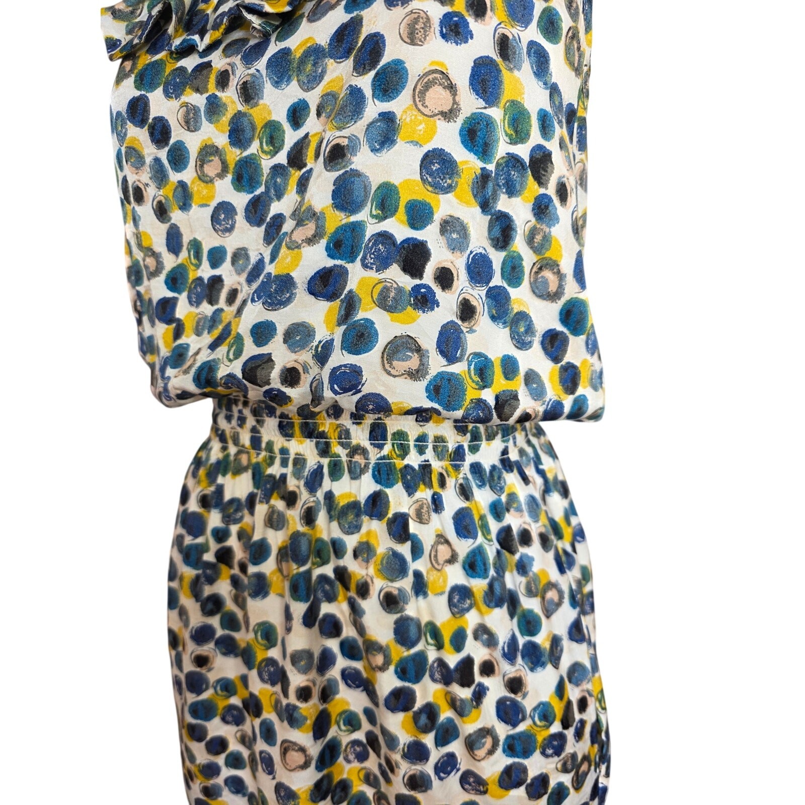 BCB GENERATION Multi-Colored Polka-dot Smocked Wa… - image 3