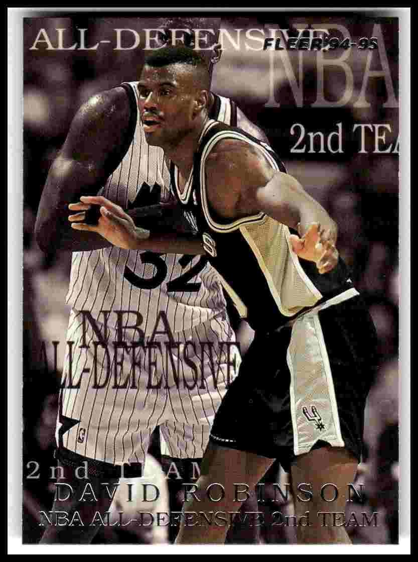 1994-95 Fleer #8 David Robinson All-Defensive Team