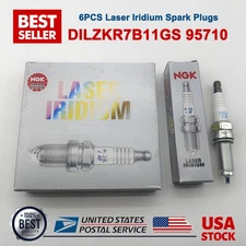 6Pcs FOR ngk DILZKR7B11GS 95710 Laser Iridium Spark Plugs for Honda Acura 95710