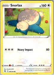 Snorlax 206/264 Common Fusion Strike